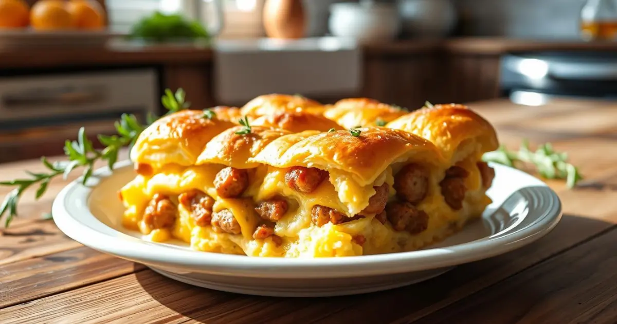 crescent roll breakfast casserole