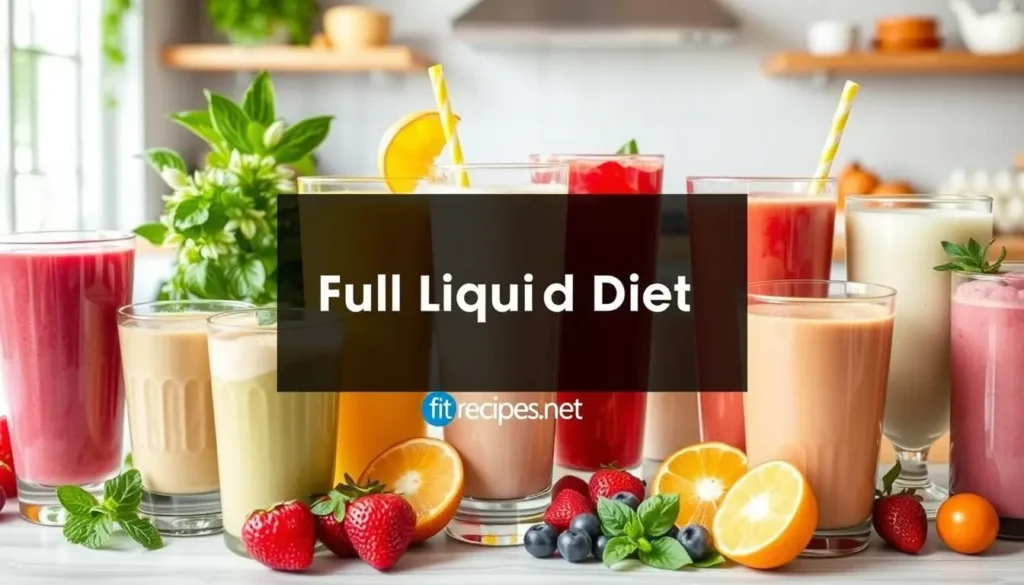 Liquid diet foods