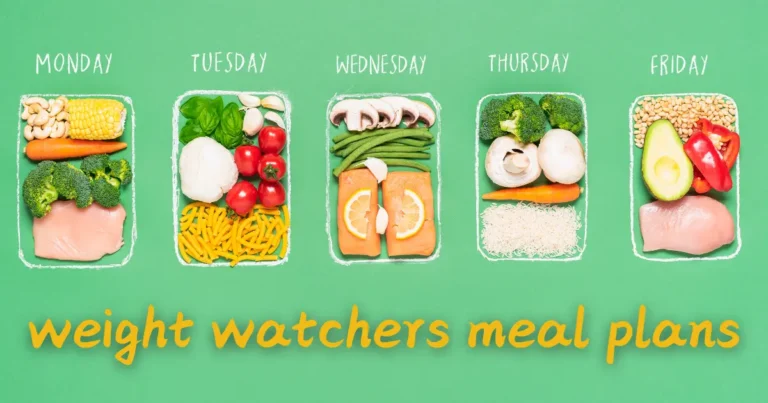 layout of a weekly meal plan featuring healthy dishes